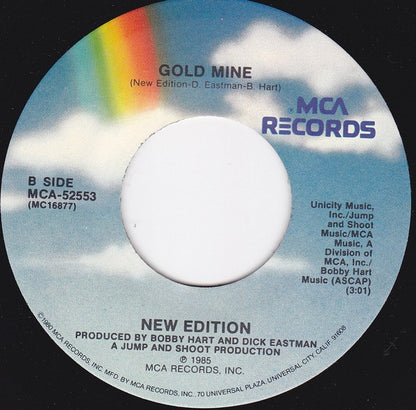 New Edition : Lost In Love (7", Single, Pin)