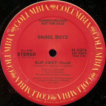 Skool Boyz : Slip Away (12", Promo)