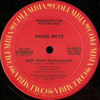 Skool Boyz : Slip Away (12", Promo)