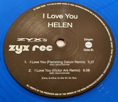 Helen (2) : I Love You (12", Maxi, RE, Tra)