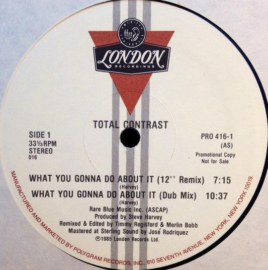 Total Contrast : What You Gonna Do About It (12", Promo)