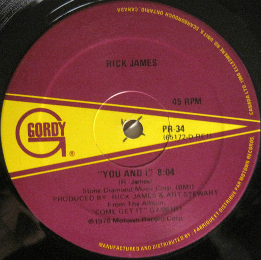 Rick James : You And I (12")
