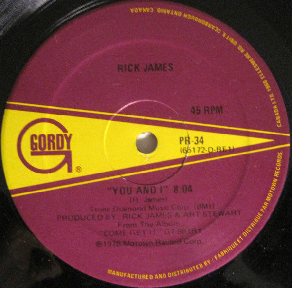 Rick James : You And I (12")