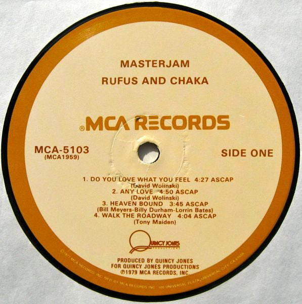 Rufus & Chaka* : Masterjam (LP, Album, Glo)