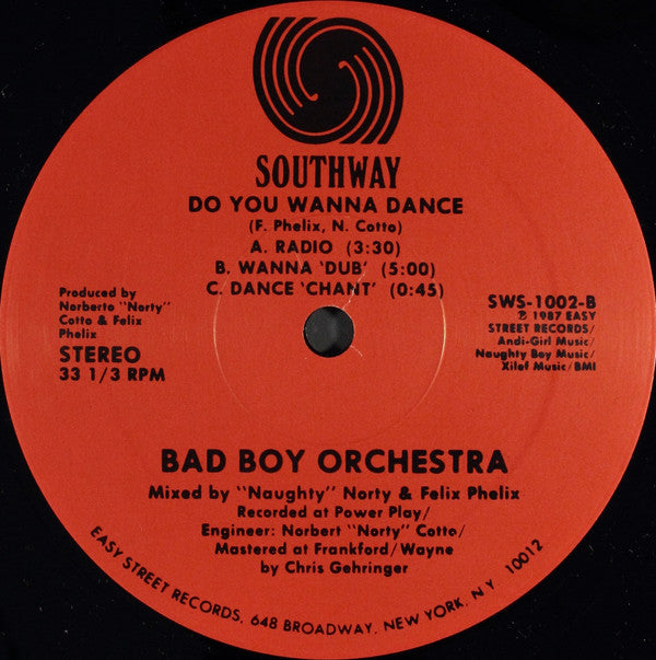 Bad Boy Orchestra : Do You Wanna Dance (12")
