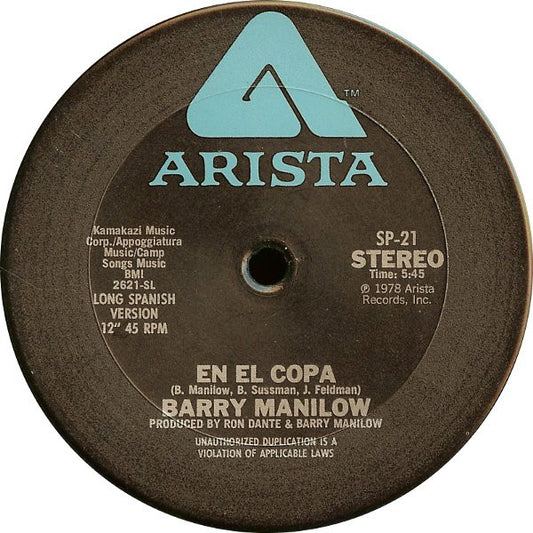 Barry Manilow : En El Copa (12")