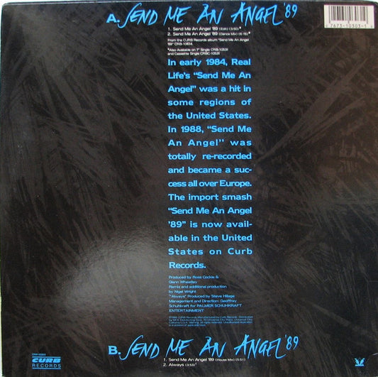 Real Life : Send Me An Angel '89 (12", Single)
