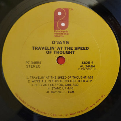 The O'Jays : Travelin' At The Speed Of Thought (LP, Album, Gat)