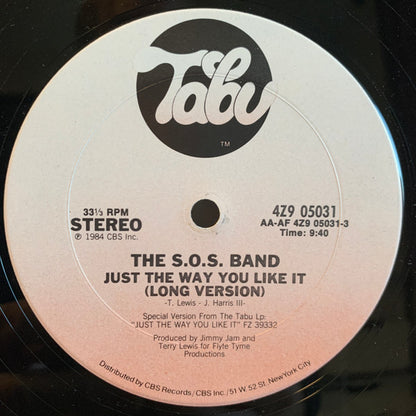 The S.O.S. Band : Just The Way You Like It (12", Pit)