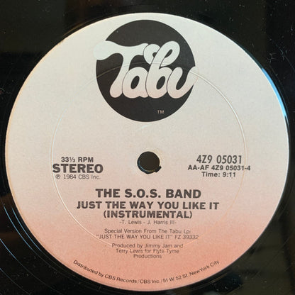 The S.O.S. Band : Just The Way You Like It (12", Pit)