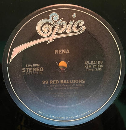 Nena : 99 Red Balloons / 99 Luftballons (12", Single, Pit)
