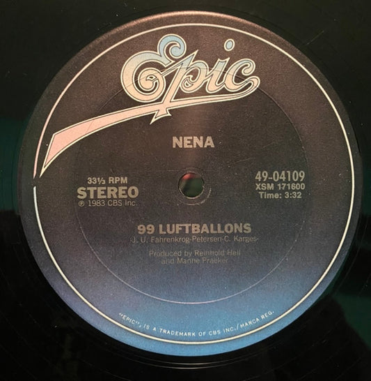 Nena : 99 Red Balloons / 99 Luftballons (12", Single, Pit)