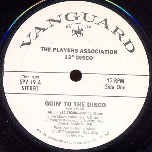 The Players Association : Goin' To The Disco / Disco Inferno (12", Promo)