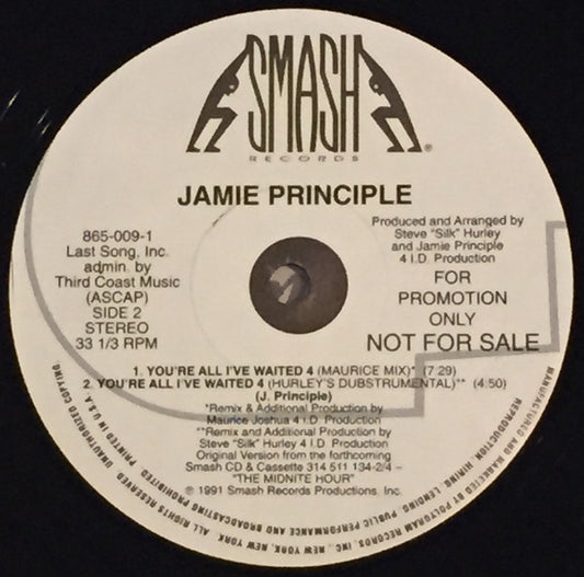 Jamie Principle : You're All I've Waited 4 (12", Promo)