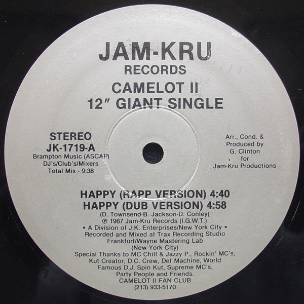 Camelot II : Happy (12")