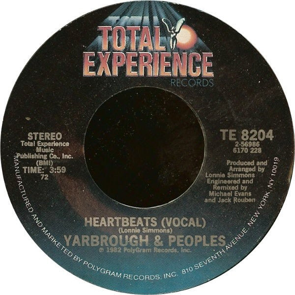 Yarbrough & Peoples : Heartbeats (7")