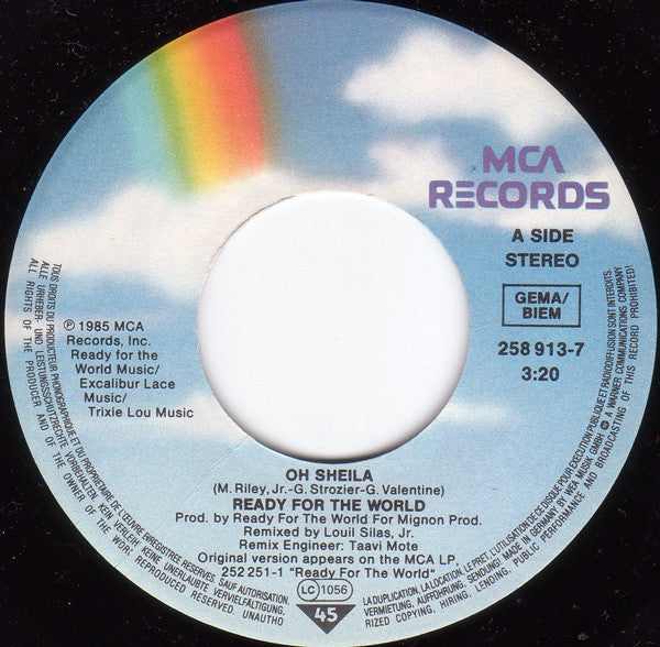 Ready For The World : Oh Sheila (7", Single)