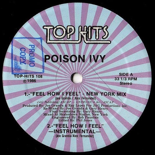 Poison Ivy (2) : Feel How I Feel (12")