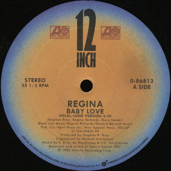 Regina (2) : Baby Love (12", Single, AR )