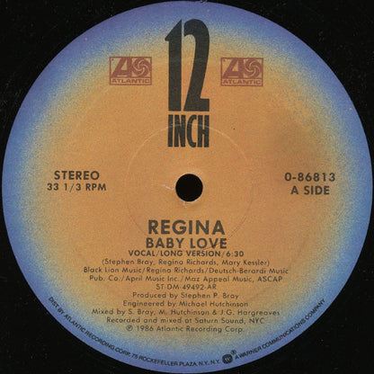 Regina (2) : Baby Love (12", Single, AR )