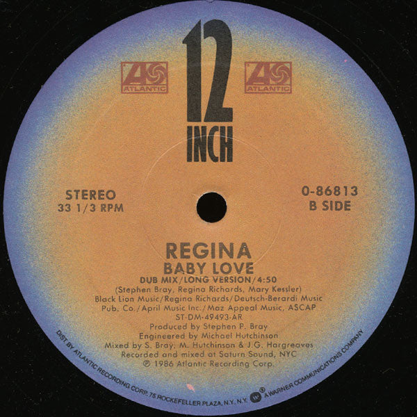 Regina (2) : Baby Love (12", Single, AR )