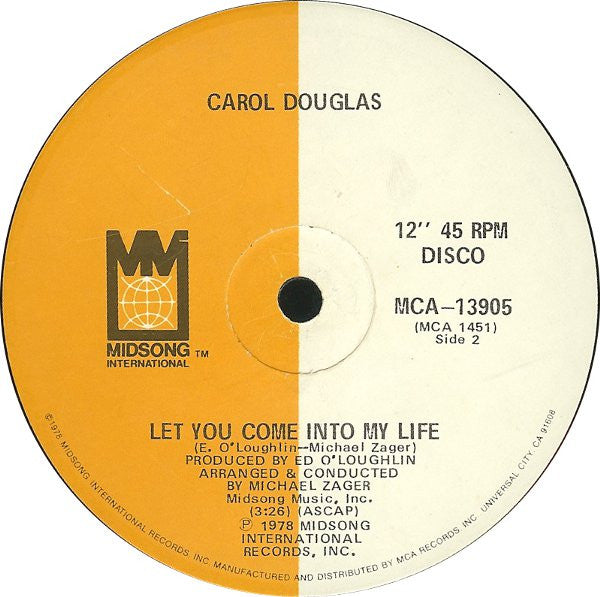 Carol Douglas : Night Fever (12", Glo)