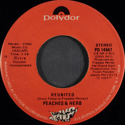 Peaches & Herb : Reunited (7", 16 )