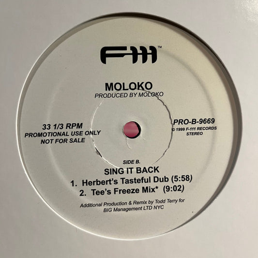 Moloko : Sing It Back (Remixes) (12", Single, Promo, RE)