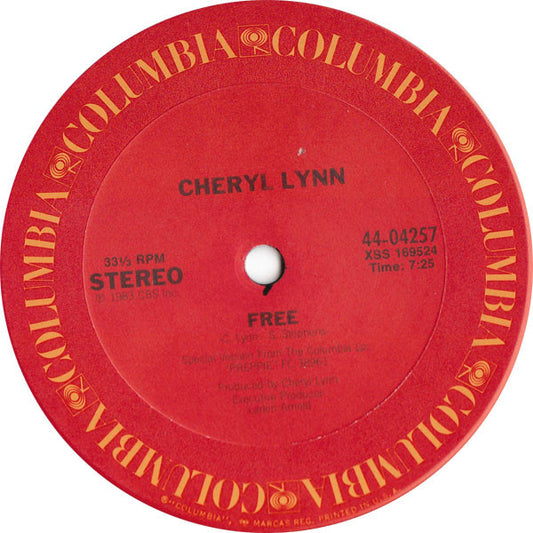 Cheryl Lynn : Encore / Free (12")