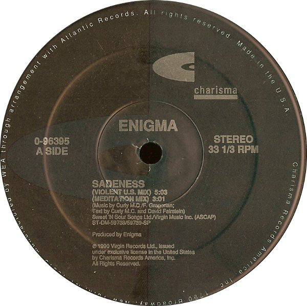 Enigma : Sadeness Part I (12")