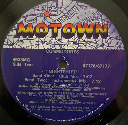 Commodores : Nightshift (12")