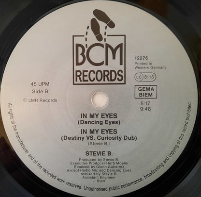 Stevie B.* : In My Eyes (12")