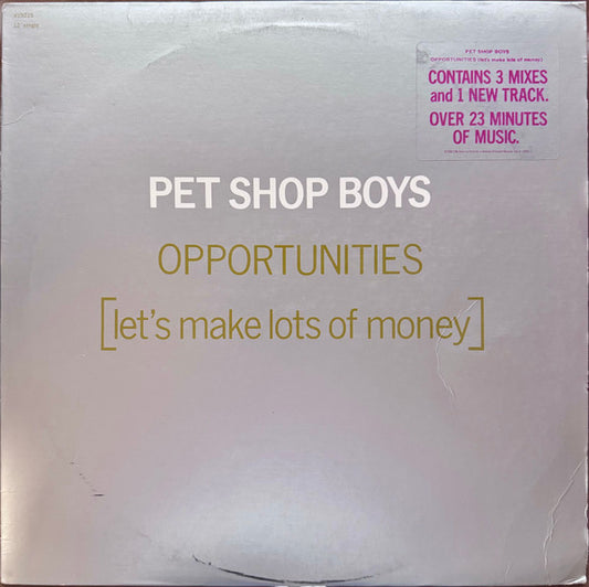 Pet Shop Boys : Opportunities (Let's Make Lots Of Money) (12", Single, All)
