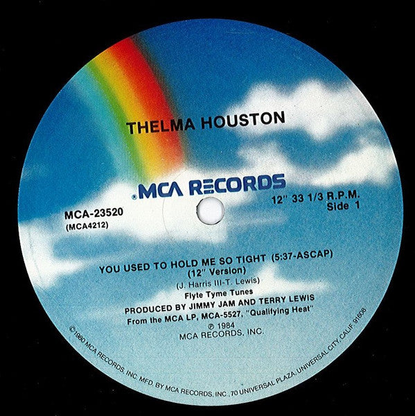 Thelma Houston : You Used To Hold Me So Tight (12" Version) (12")