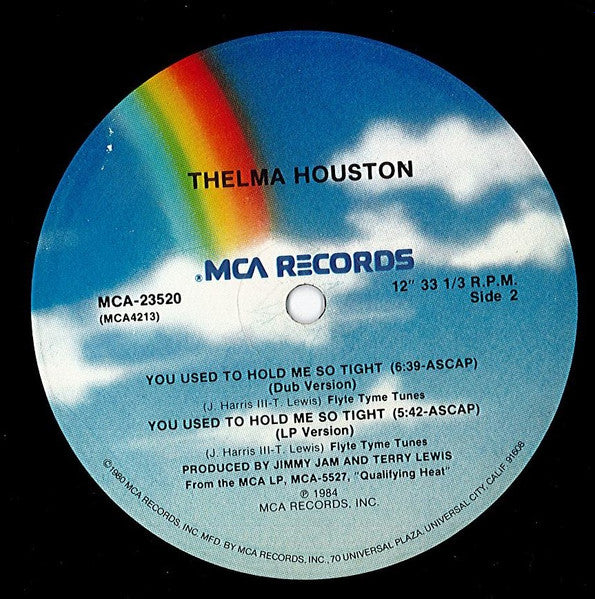 Thelma Houston : You Used To Hold Me So Tight (12" Version) (12")