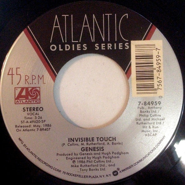 Genesis : Invisible Touch / Throwing It All Away (7")