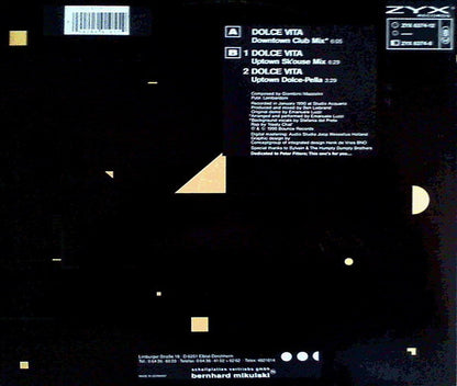 Ryan Paris : Dolce Vita '90 (12")