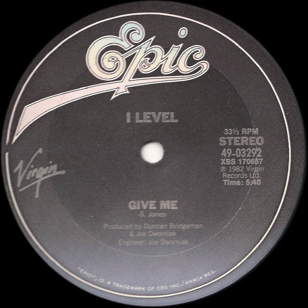 I Level* : Give Me (12")