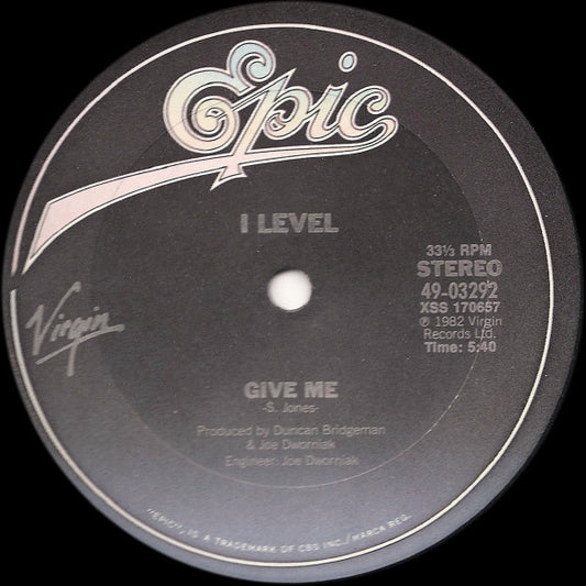 I Level* : Give Me (12")