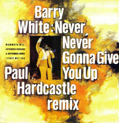 Barry White : Never, Never Gonna Give You Up (Paul Hardcastle Remix) (12")