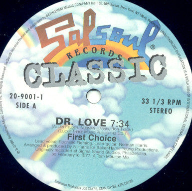 First Choice / Ripple : Dr. Love / The Beat Goes On (12", RE)
