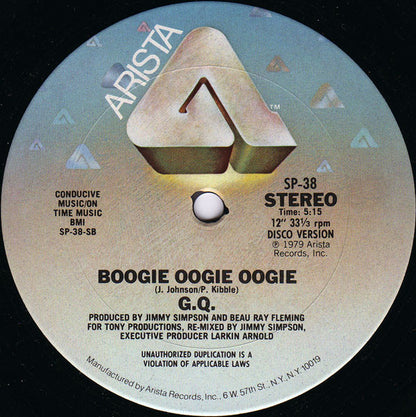 G.Q.* : Disco Nights (Rock-Freak) / Boogie Oogie Oogie (12", Single)