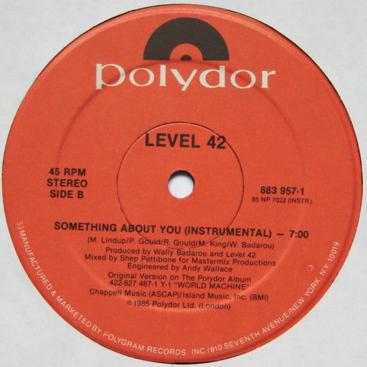 Level 42 : Something About You (12", HRM)