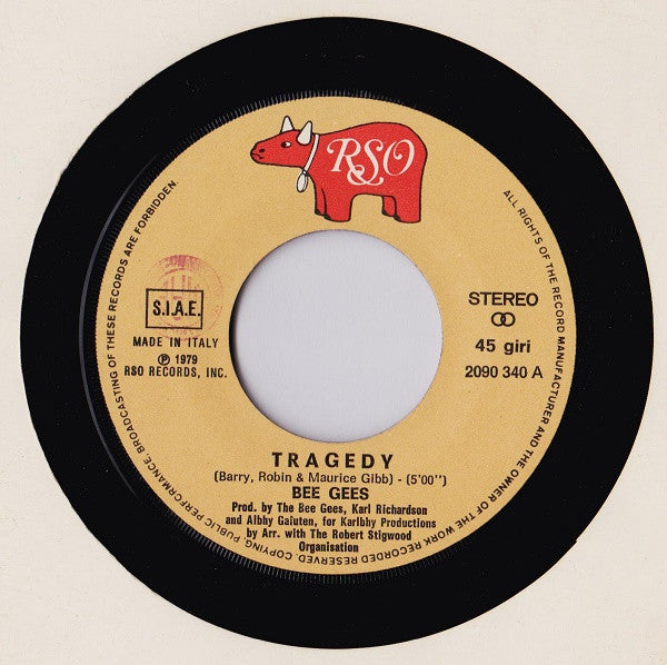 Bee Gees : Tragedy / Until  (7", Single)