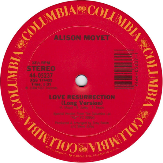 Alison Moyet : Love Resurrection (12", Single)