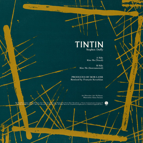 Tin Tin (4) : Kiss Me (12", Maxi, Spe)