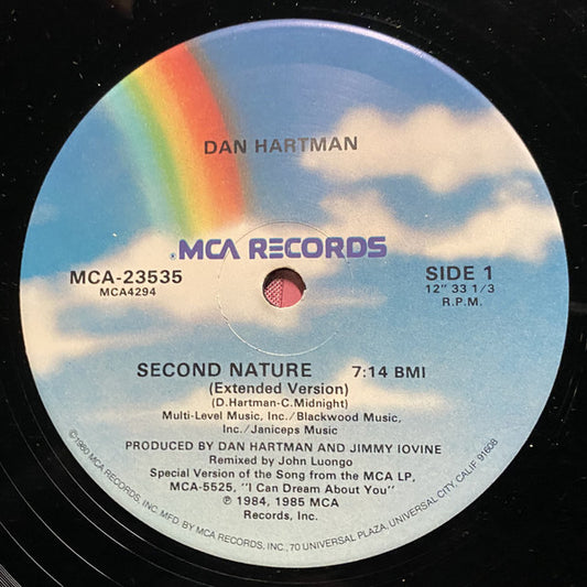 Dan Hartman : Second Nature (12" Version) (12", Single, MCA)