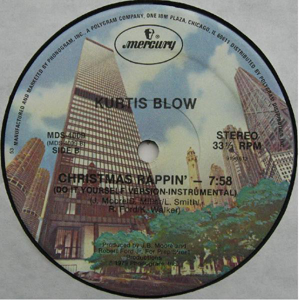 Kurtis Blow : Christmas Rappin' (12", Single, 53 )