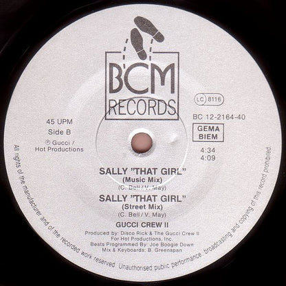Gucci Crew II : Sally "That Girl" (12", 2nd)