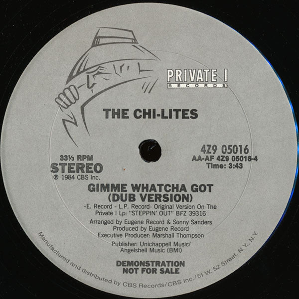 The Chi-Lites : Gimme Whatcha Got (12", Promo)
